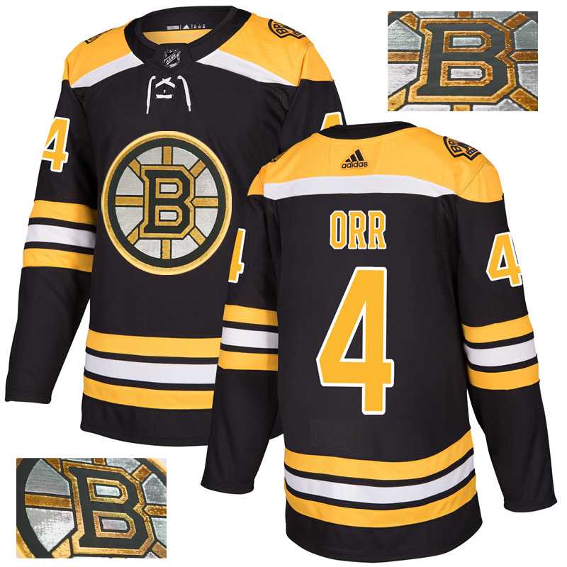 Bruins 4 Bobby Orr Black With Special Glittery Logo Adidas Jersey,We sell and wholesale Bruins 4 Bobby Orr Black With Special Glittery Logo Adidas Jersey on line form chian!